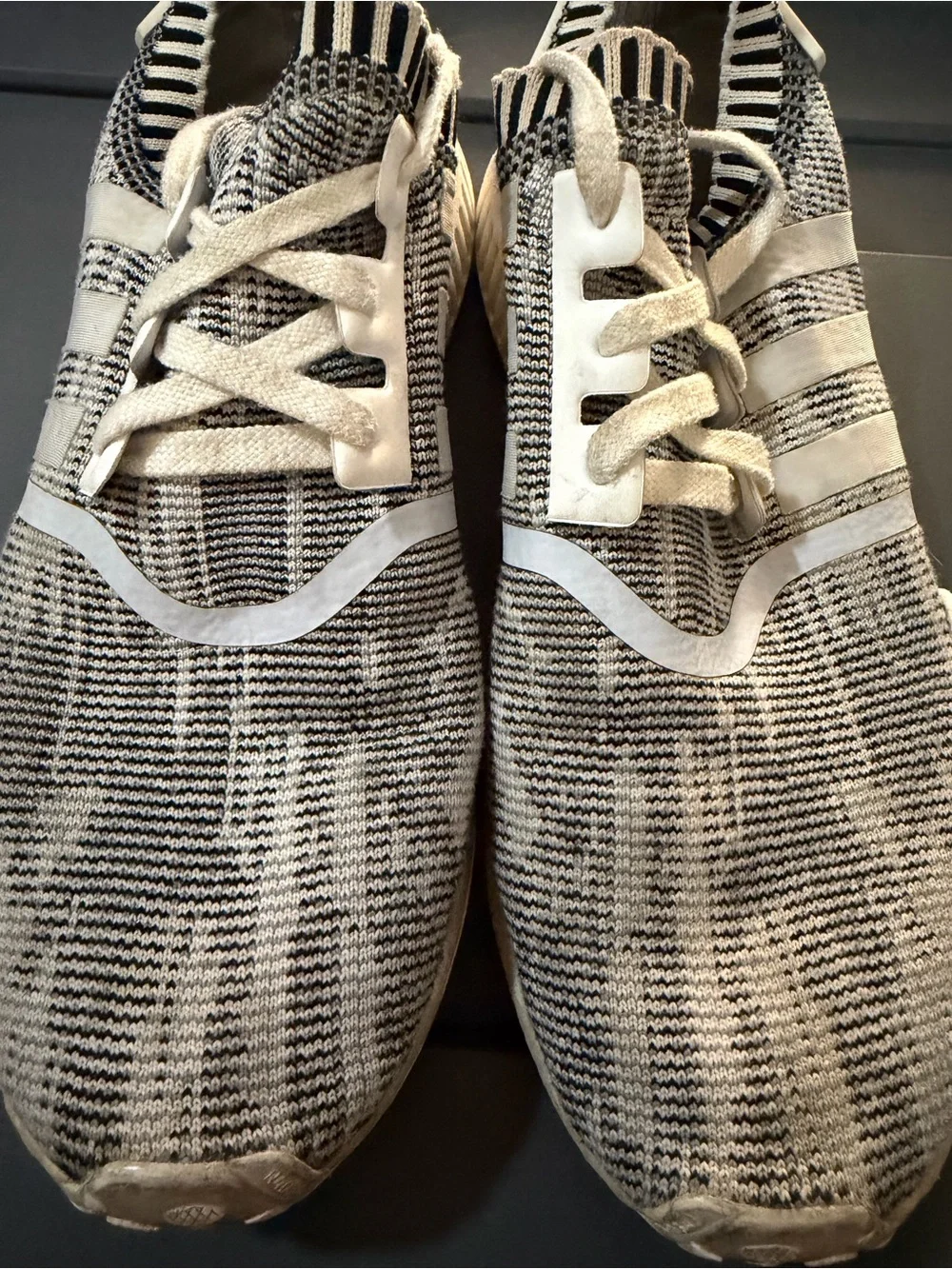 Adidas NMD_R1 Primeknit (Oreo / Glitch Camo) BY1911 Men’s Size 10.5 (2017)